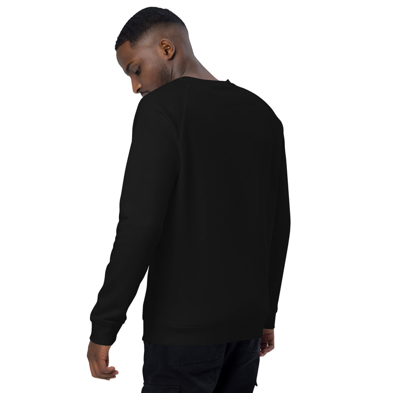 IOHA Embroidered Organic Cotton Raglan Sweater (Black)