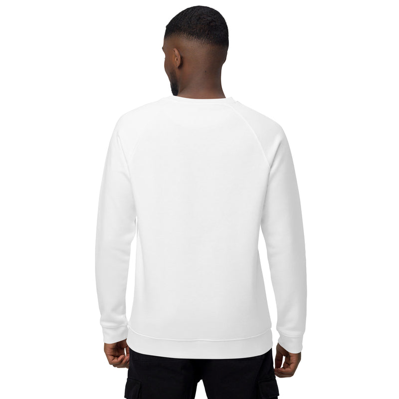 IOHA Embroidered Organic Cotton Raglan Sweater (White)